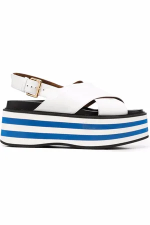 Marni Wedge-Sandalen mit Streifen