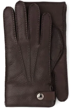 Prada Lederhandschuhe mit Druckknopf