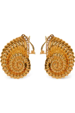 Balmain Schnecken-Ohrringe mit Strass