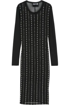 VERSACE Midikleid mit Kunstperlen