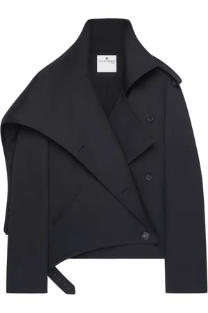 Courrèges Kurzer Oblique Trenchcoat
