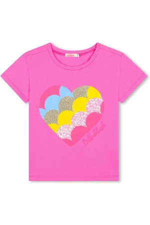 Billieblush T-Shirt mit paillettenverziertem Herzmotiv