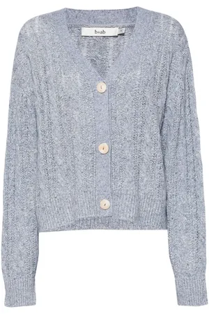 B+AB Cardigan mit Zopfmuster