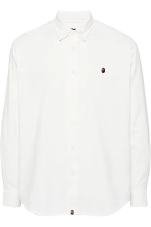 A Bathing Ape Hemd mit Logo-Stickerei