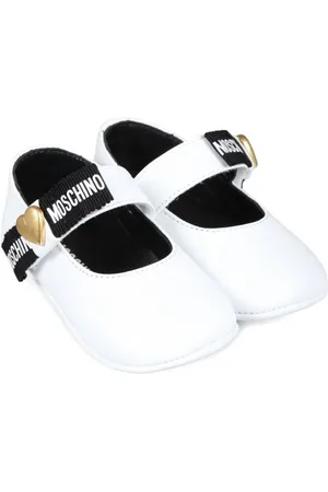 Moschino Ballerinas mit Logo-Streifen