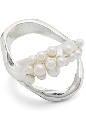 Beatriz Palacios Doppelwellen-Ring mit Cluster
