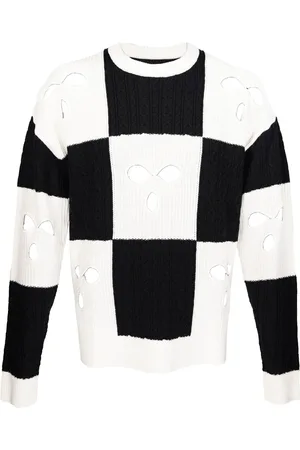 MOSTLY HEARD RARELY SEEN Karierter Pullover mit Cut-Out