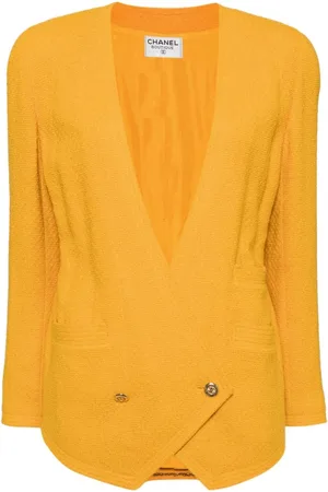 CHANEL 1990-2000s Cabanjacke ohne Kragen