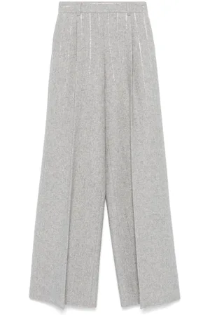 ERMANNO SCERVINO Bootcut-Hose mit Nadelstreifen