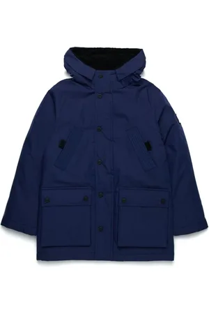Diesel Kapuzenjacke mit Logo-Patch