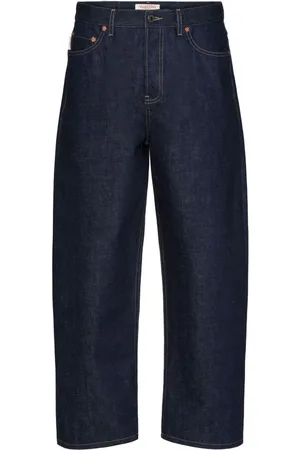 VALENTINO GARAVANI Cropped-Jeans mit Logo-Patch