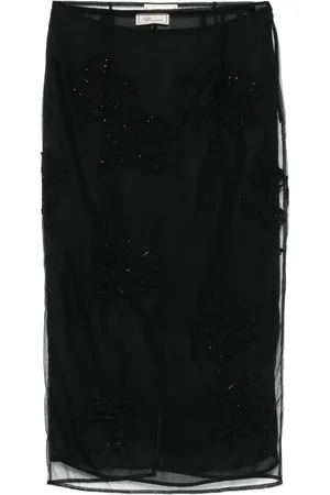BLUMARINE Rock mit beflocktem Blumendetail