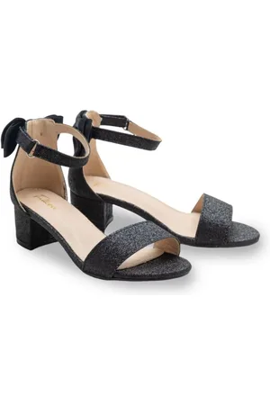 Tulleen Sandalen mit Blockabsatz