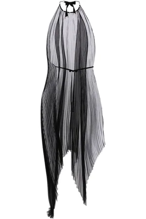 Shanshan Ruan Asymmetrisches Midikleid mit Falten