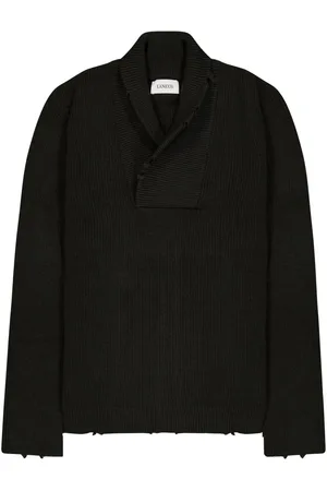 LANEUS Pullover mit Schalkragen