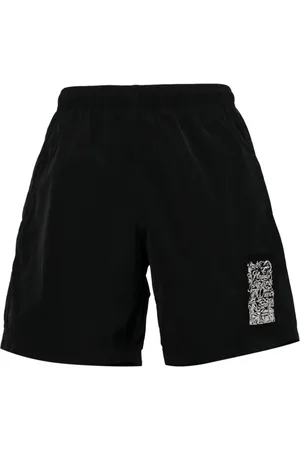Alexander McQueen Badeshorts mit Logo-Patch