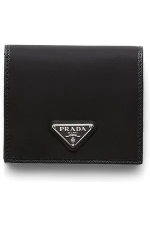 Prada Portemonnaie mit Logo-Schild