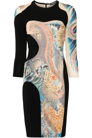 Alexander McQueen Minikleid mit japanischem Print
