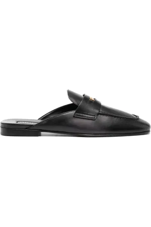 Miu Miu Loafer aus gebleichtem Leder