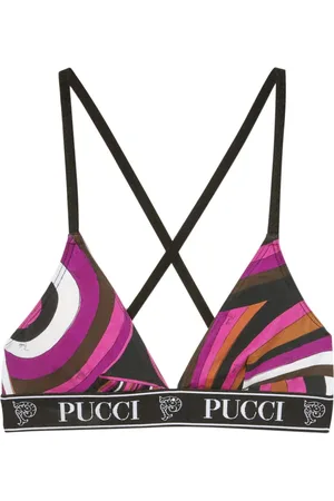 Puccini Triangel-BH mit Logo-Print (3er-Set)