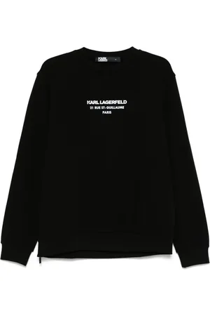 Karl Lagerfeld Sweatshirt mit gummiertem Logo
