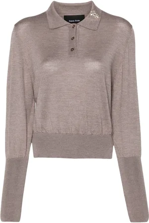 Simone Rocha Verzierter Pullover mit Polokragen