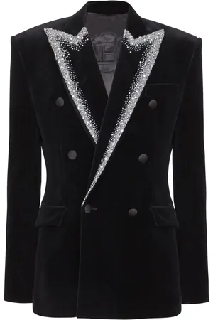 Balmain Bestickter Sakko aus Samt