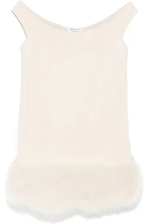 BLUMARINE Minikleid mit Federn