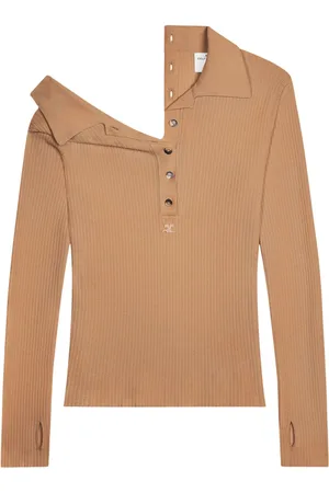 Courrèges Polo-Pullover mit Knöpfen