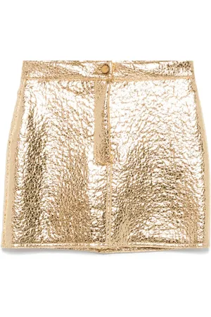 ALYSI Minirock im Metallic-Look