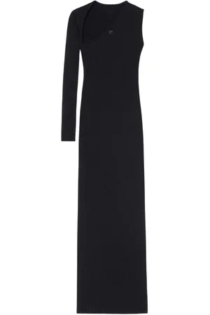 Courrèges Ribbed-knit maxi dress
