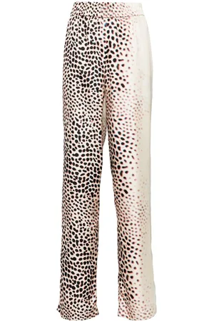 Roberto Cavalli Gerade Hose mit grafischem Print