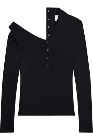 Courrèges Polo-Pullover mit Knöpfen