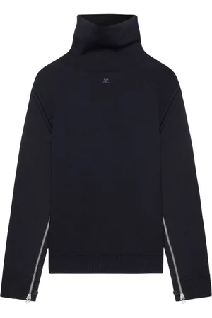Courrèges Oversized-Pullover mit Stehkragen