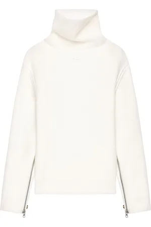 Courrèges Oversized-Pullover mit Stehkragen