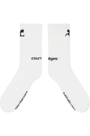 Courrèges Socken mit Logo-Print