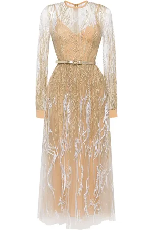 Elie saab Arboreal Midikleid