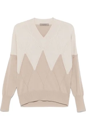 D.EXTERIOR Pullover mit Argyle-Muster