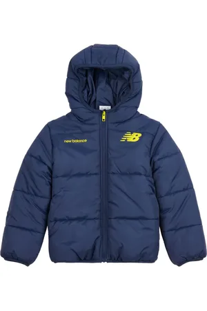 New Balance Gefütterte Jacke mit Logo-Print