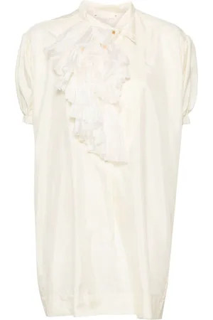 Shanshan Ruan Bluse mit kurzen Puffärmeln