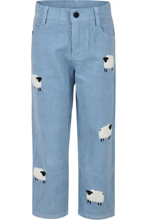 Stella McCartney Cordhose mit aufgesticktem Schaf
