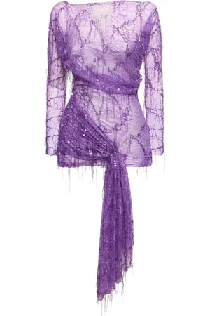 CHRISTOPHER ESBER Enceased Ivy Spitzenkleid mit Perlen