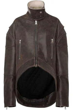 J.W.Anderson Lederjacke mit Stehkragen