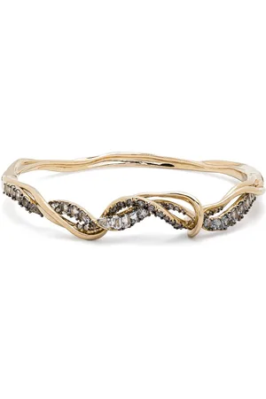 Bibi van der Velden 18kt Vapor Gelbgoldarmband mit Diamanten und Spinell
