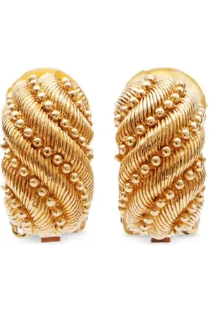 Dior Ohrclips mit Twist-Detail