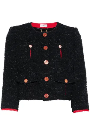 Elisabetta Franchi Cropped-Jacke aus Tweed