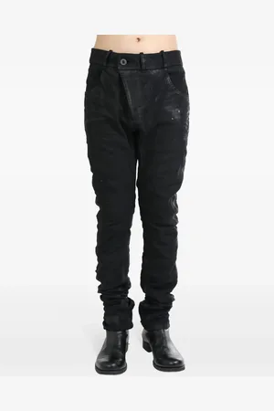 11 BY BORIS BIDJAN SABERI Cotton drop-crotch jeans