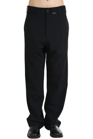 Marni Mending-logo straight-leg trousers