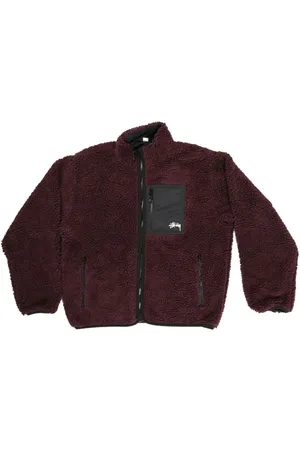 STUSSY Reversible fleece-texture jacket