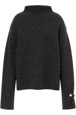 Serafini Gerippter Pullover mit Stehkragen